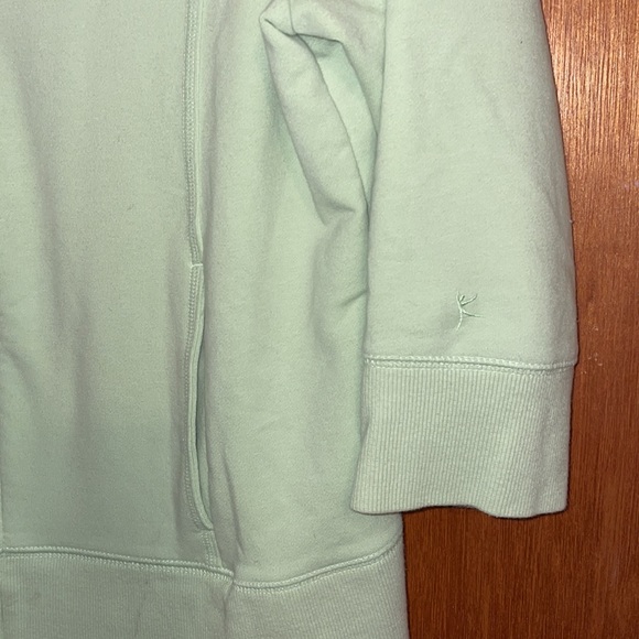 •DANSKIN•LIGHT GREEN 3/4 SLEEVE FULLZIP LIGHTWEIGHT ATHLEISURE JACKET SWEATER XL - Picture 6 of 7